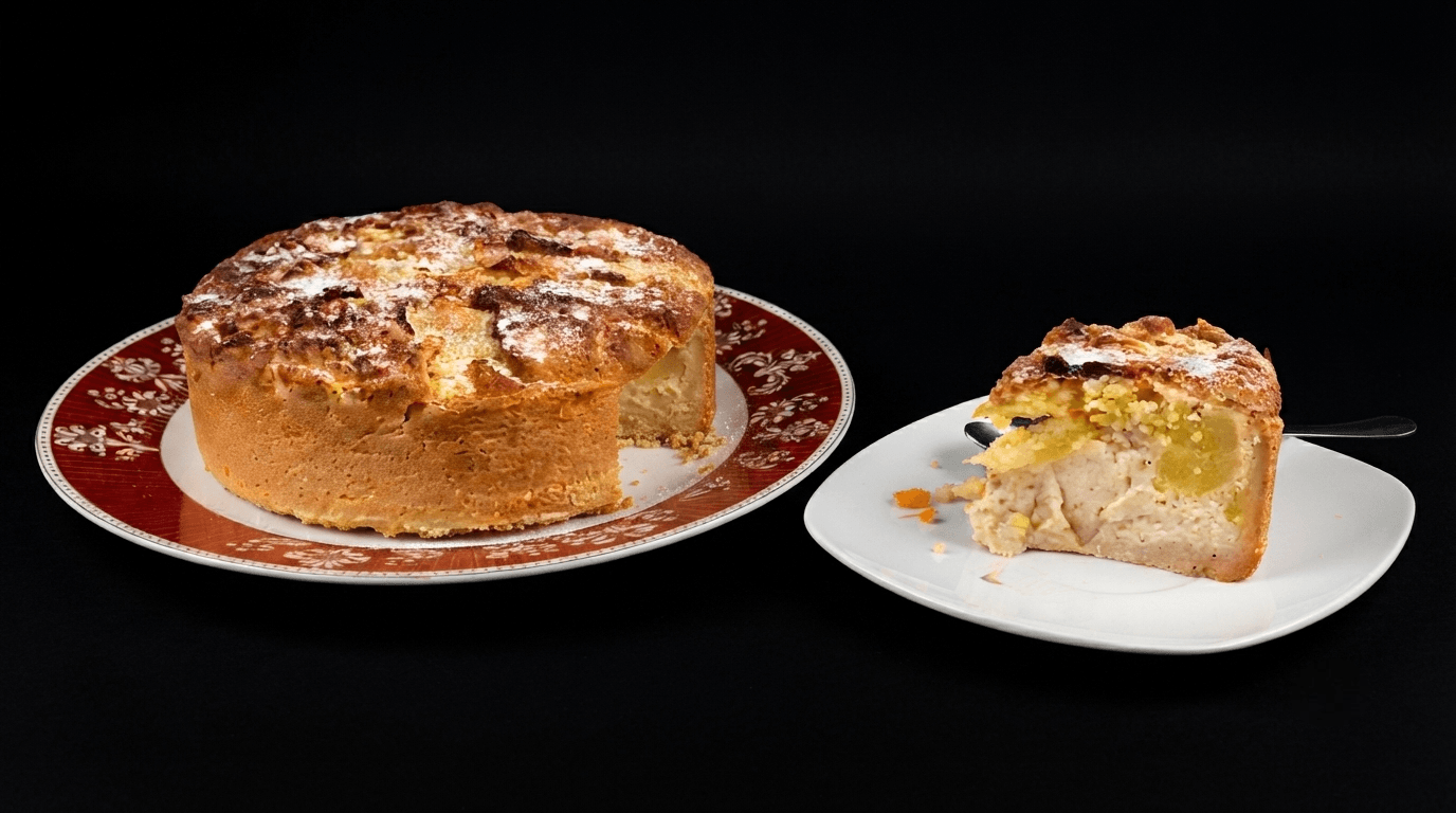 Torta di mele cremosa