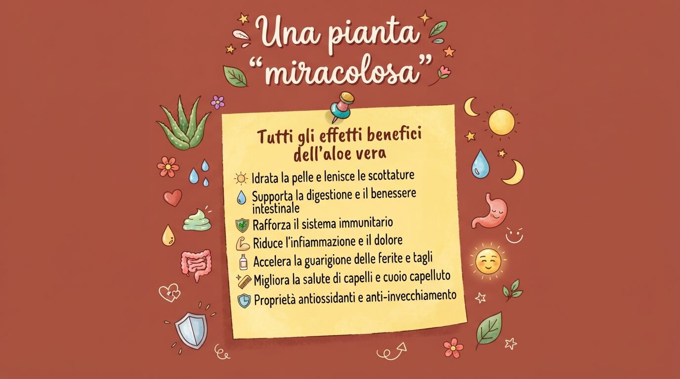 locandina Una pianta “miracolosa”: tutti gli effetti benefici dell’aloe vera
