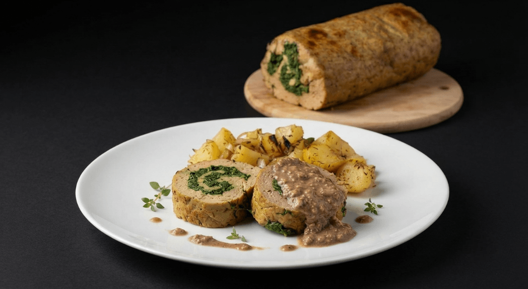 Arrosto di seitan ripieno