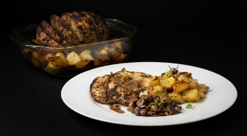 Il favoloso arrosto di sedano rapa al forno