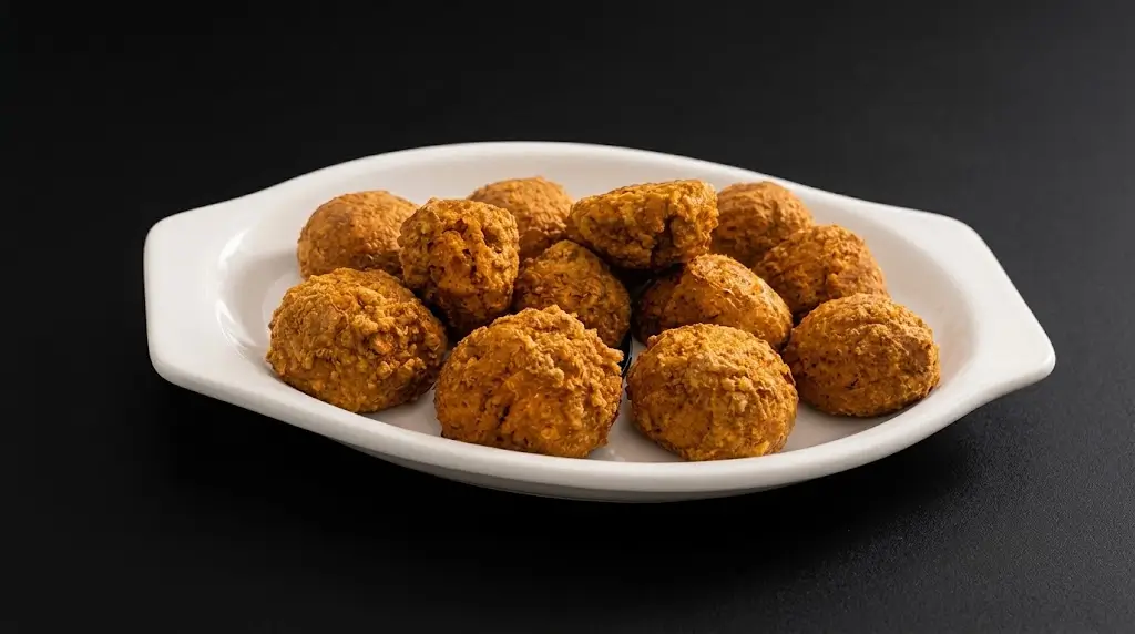 Polpette di soia in friggitrice ad aria
