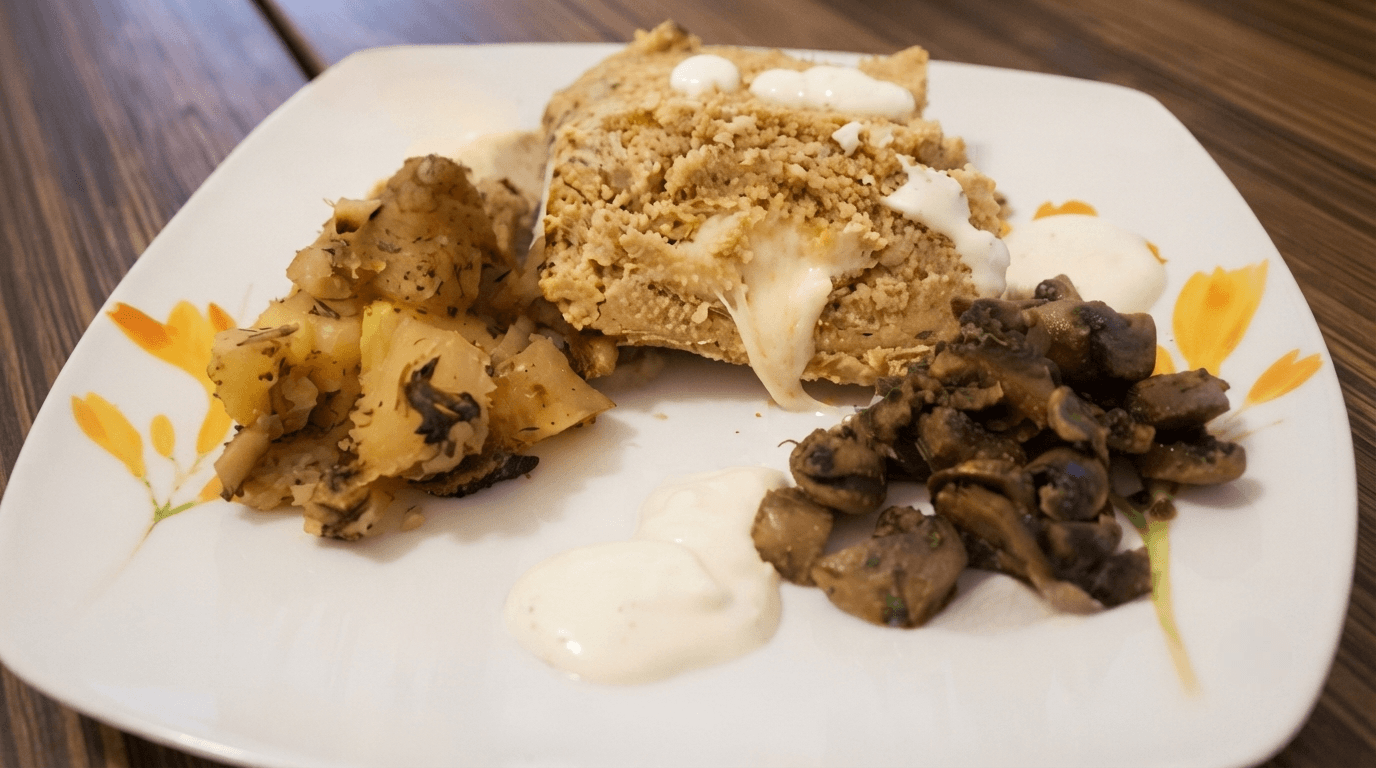 Polpettone farro e ceci