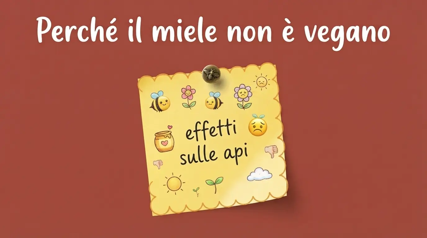 Locandina che parla del miele e delle api con sfondo bordeaux