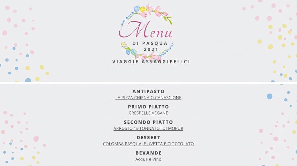 Crea il tuo menù vegan delle feste pasquali 2021