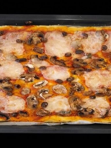 Pizza gluten free con mozzarisella veloce autoprodotta