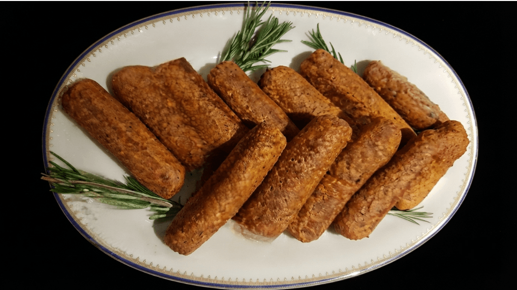 Salsicce vegan di soia e fagioli