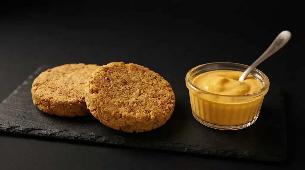 Burger di lenticchie con salsa olandese