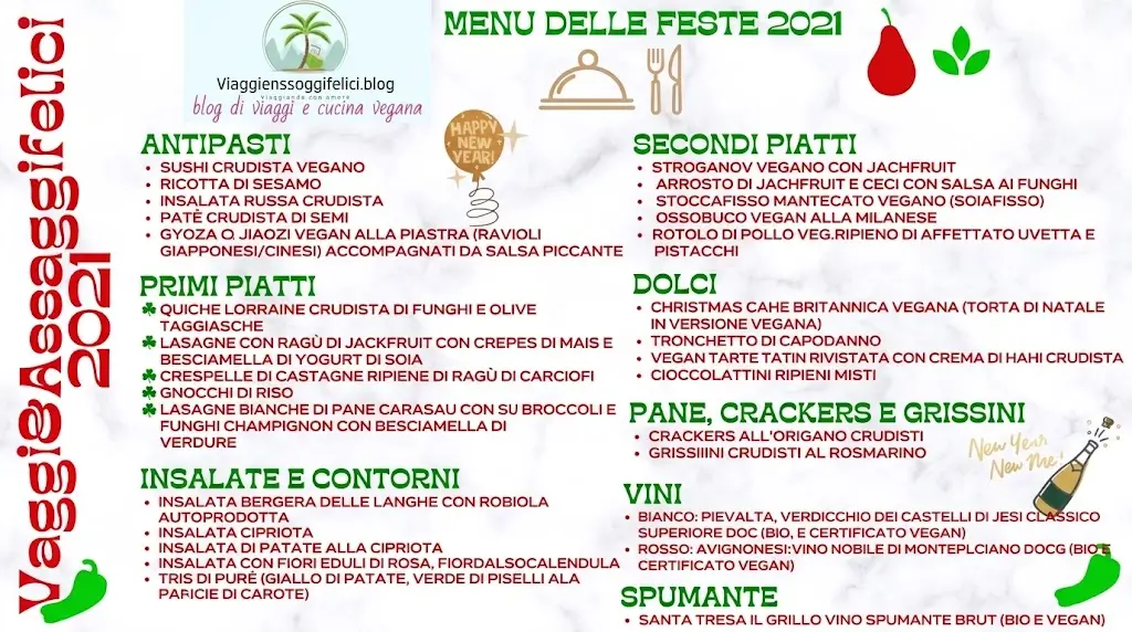 Crea il tuo menù vegan delle feste natalizie 2021 Crea il tuo menù vegan delle feste natalizie 2021