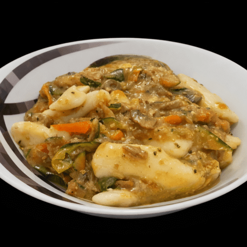 Gnocchi di riso con verdure