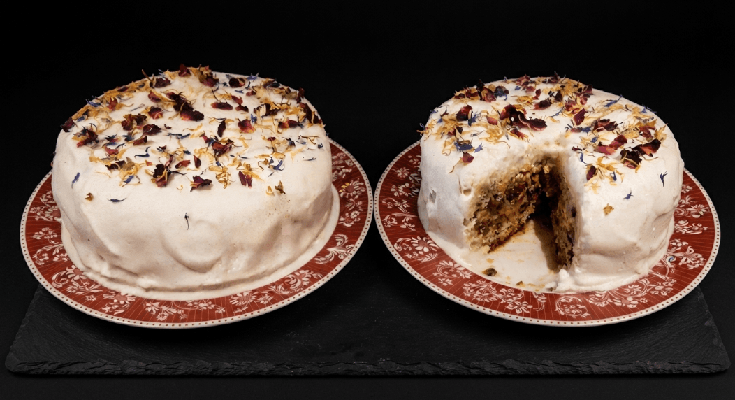 Christmas cake britannica vegana