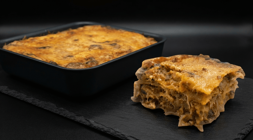 Lasagne rustiche con sugo al tonno di jackfruit