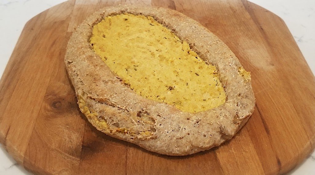 Khachapuri vegan : barche di focaccia georgiana