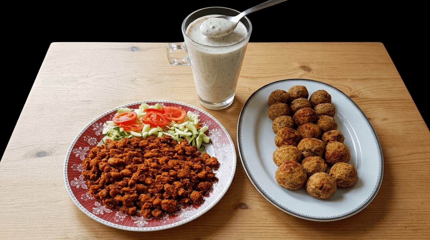 Kebab turco e polpettine indiane shami kebab