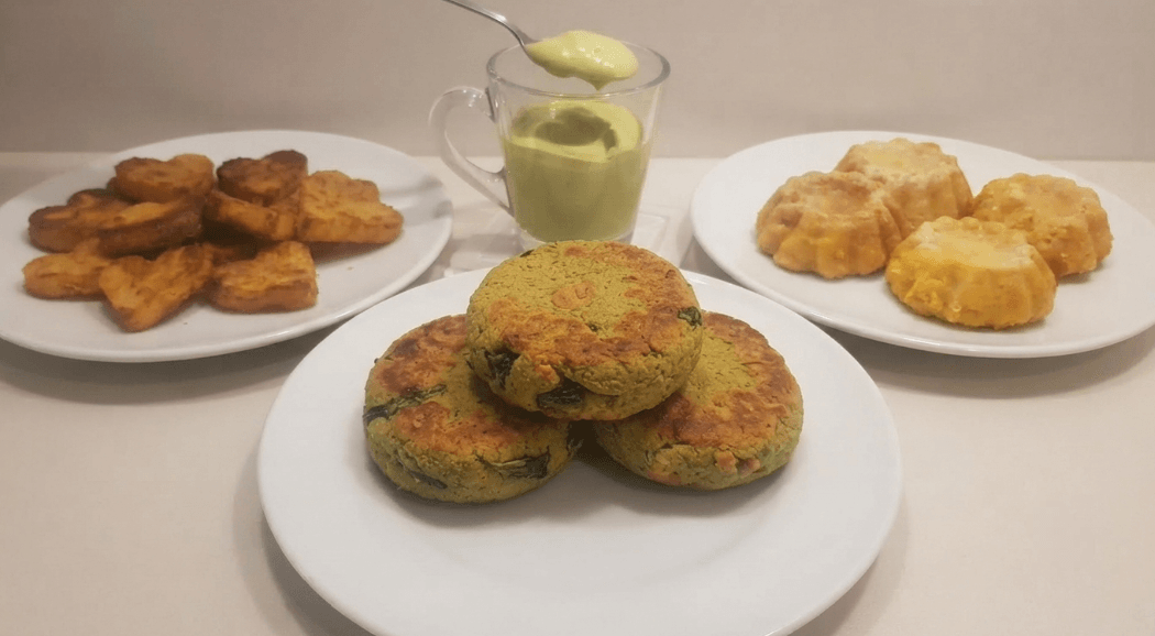 Burger di ceci e bietole tricolori
