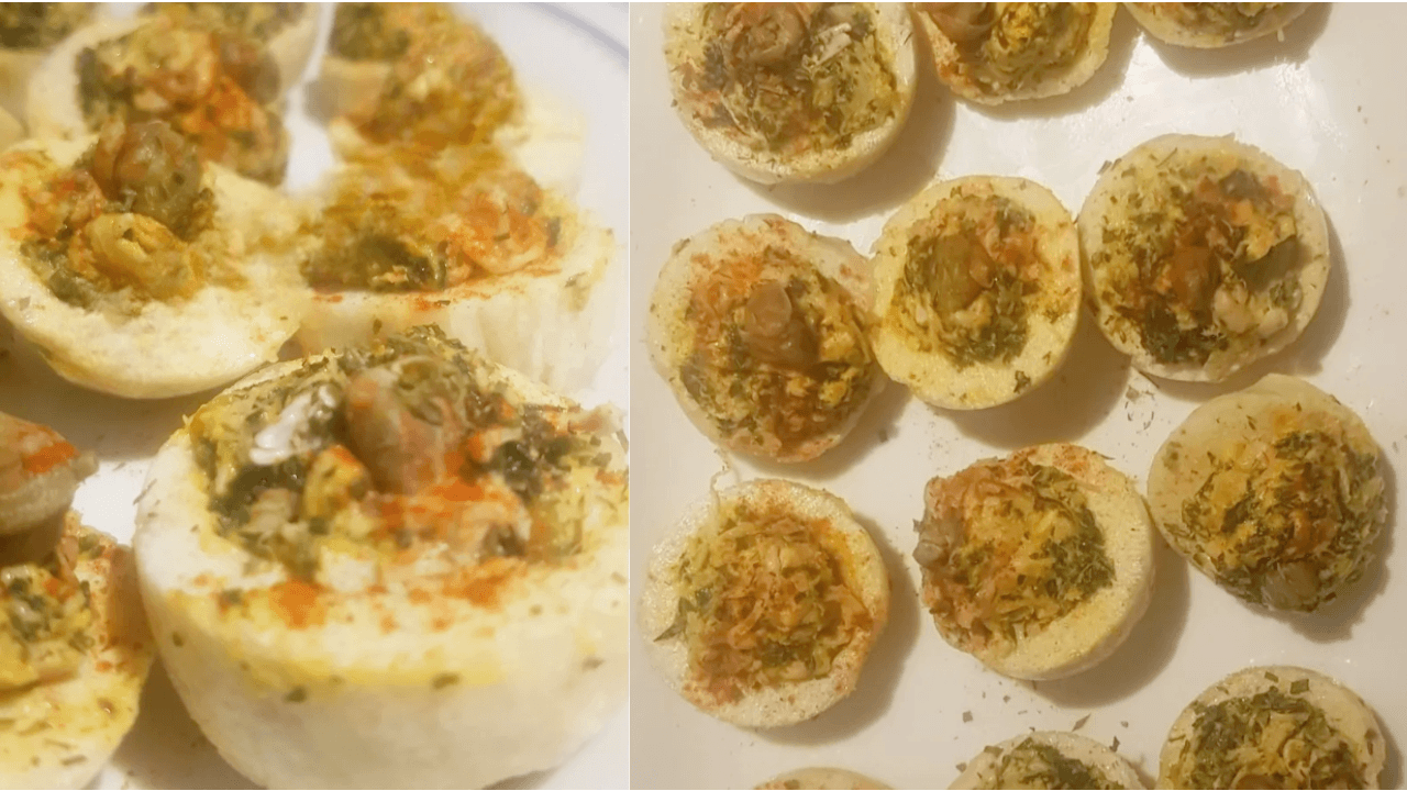 Uova sode ripiene vegane