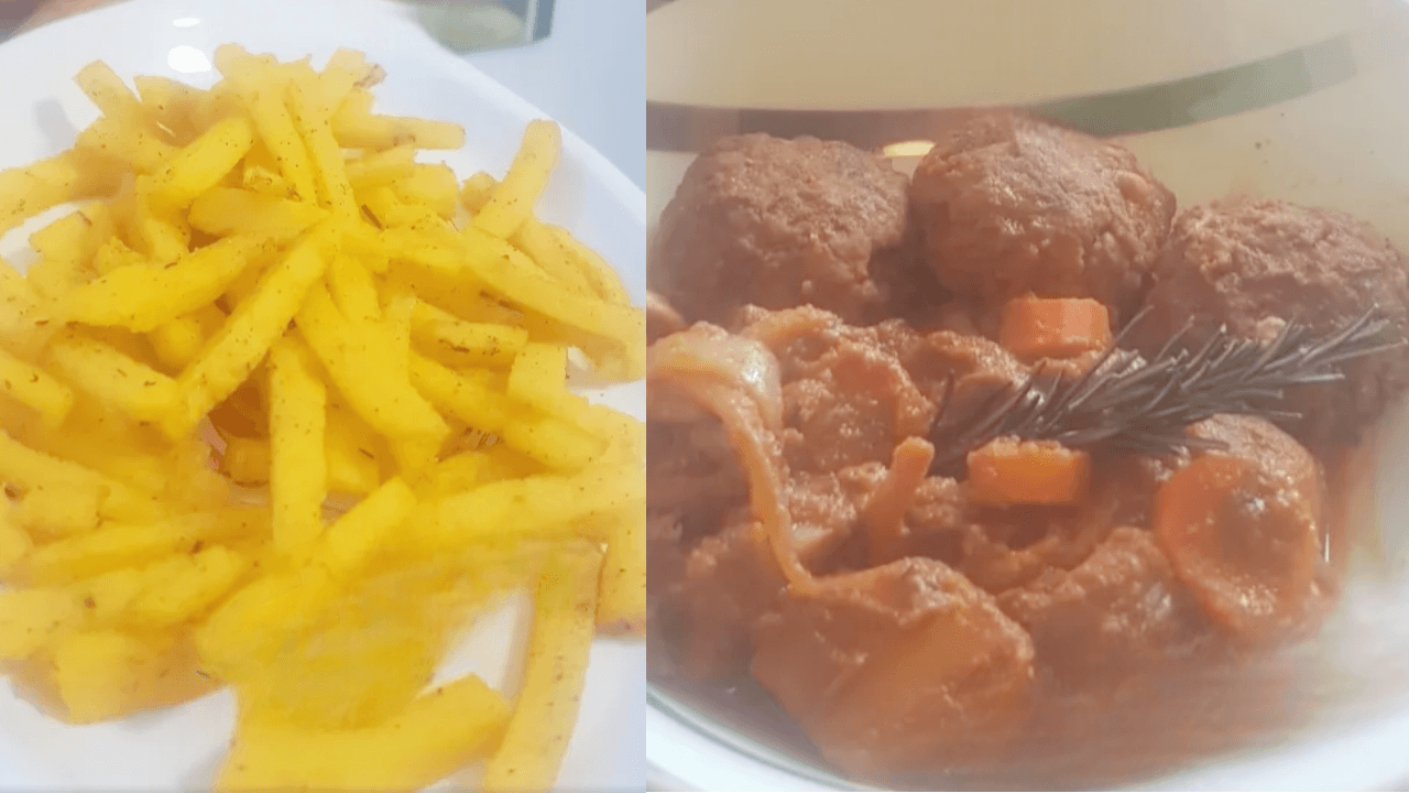 Polpette e stick di polenta