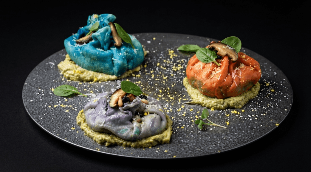 Ravioloni Mandu gluten free alla coreana rainbow colorati al naturale