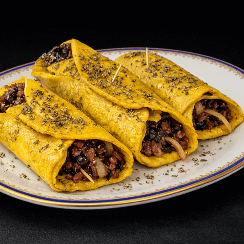 Involtini di frittata vegan