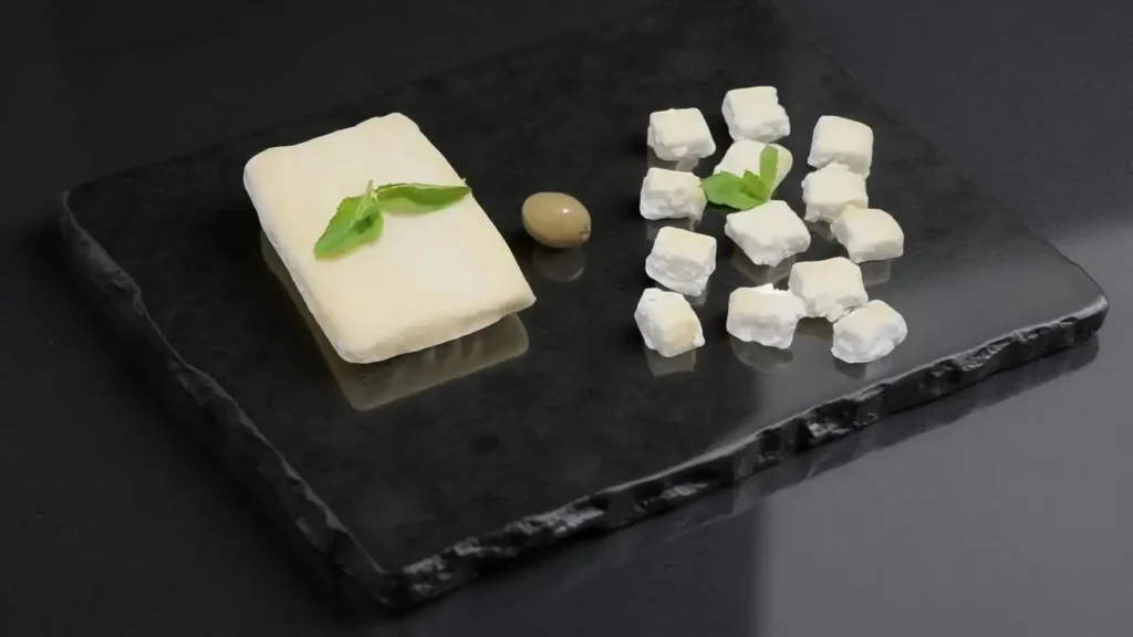 Feta greca di mandorle