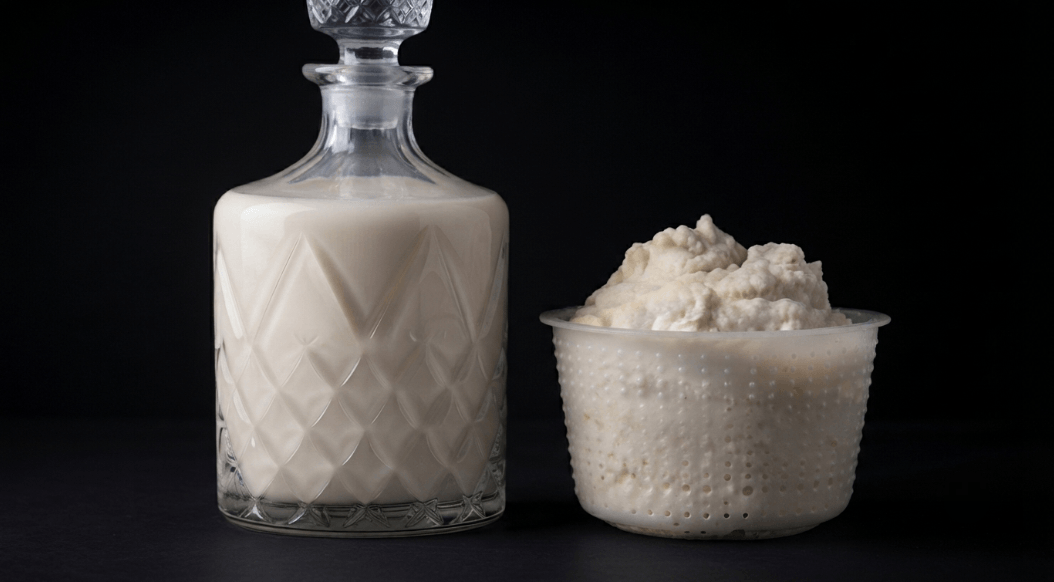 Latte di mandorle e ricotta di okara