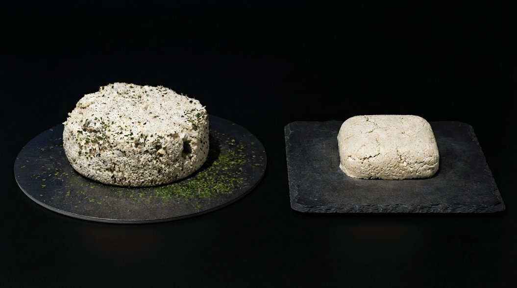 Tofu di canapa e formaggio fermentato di semi di canapa