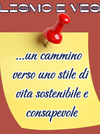 Locandina minimalismo e veganismo