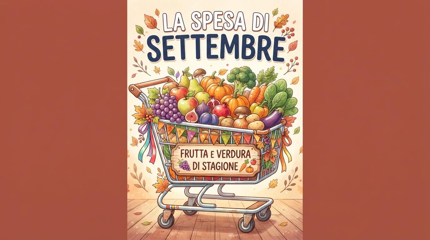 Locandina La spesa di settembre : frutta e verdura di stagione