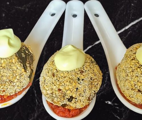 Polpette di quinoa soffiata
