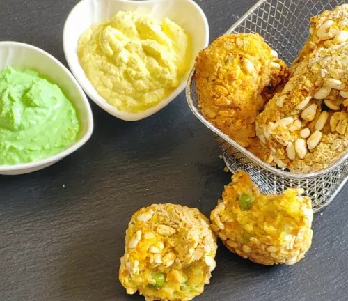 Nuggets di carote e piselli