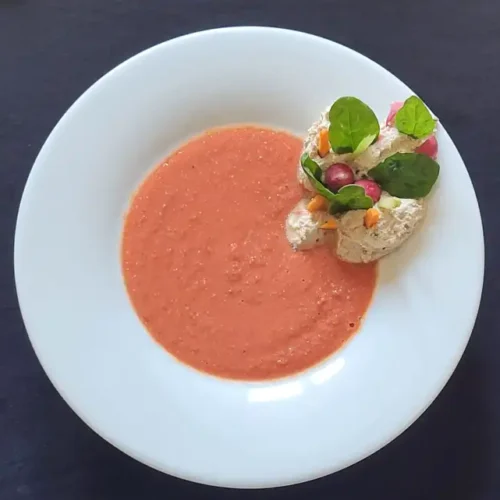 Gazpacho crudista di pomodoro e peperone