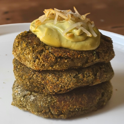 Spinacine vegane a base di soia e jackfruit