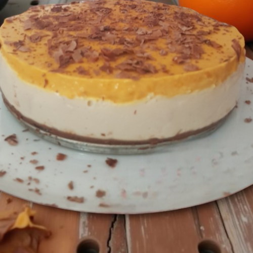 Cheesecake vegan fit cioccolato , ricotta e mousse di albicocche