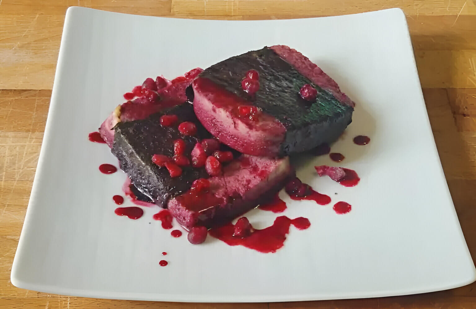 Tranci di mare al melograno