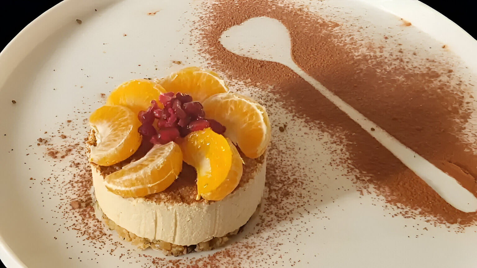 Mini cheesecake crudista al mandarino e zenzero