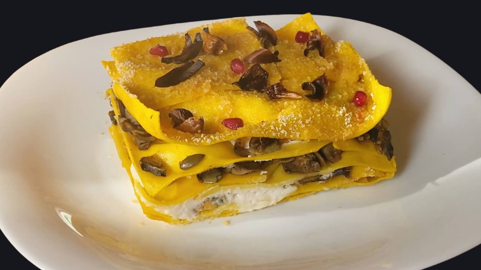 Il cubo gourmet di lasagna bianca: la sorpresa ai carciofi e tempeh di lupini