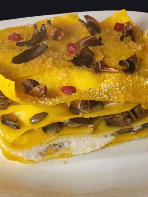 Il cubo gourmet di lasagna bianca: la sorpresa ai carciofi e tempeh di lupini