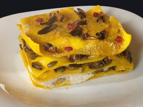 Il cubo gourmet di lasagna bianca: la sorpresa ai carciofi e tempeh di lupini