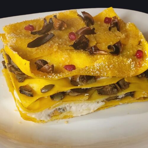 Il cubo gourmet di lasagna bianca: la sorpresa ai carciofi e tempeh di lupini