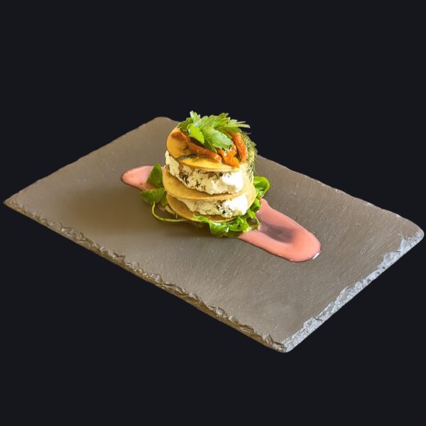 RICETTA ANTIPASTO GOURMET DI MAGGIO - Sfogliatine ricotta soia noci shiitake lamponi