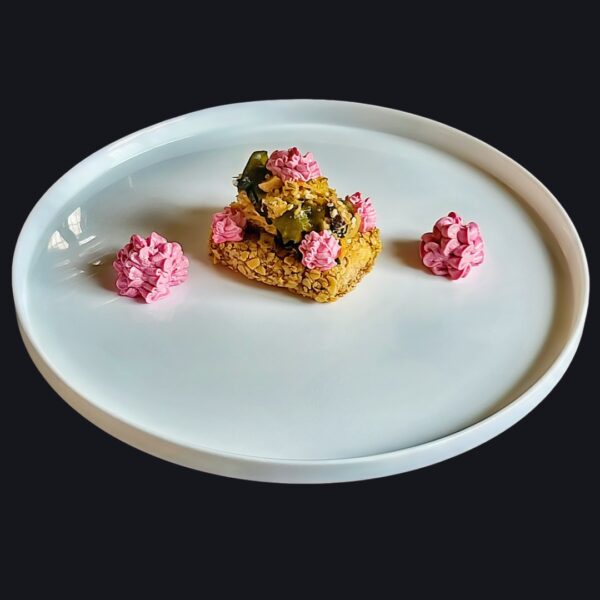 RICETTA SECONDO PIATTO GOURMET DI MAGGIO - Tofu alla milanese con insalata alghe e maionese lavanda