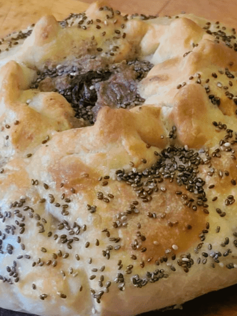 Torta salata radicchio medievale