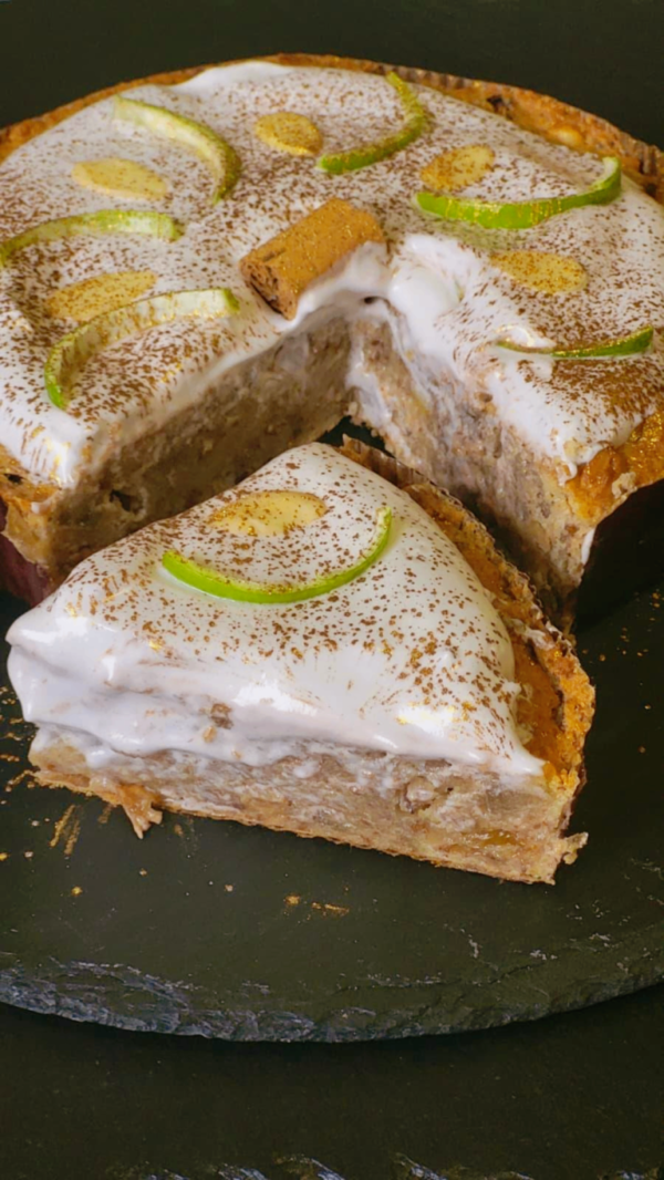 RICETTA DESSERT GOURMET DI NOVEMBRE – 🎄 Pandolce vegano “gourmet” basso: ricetta, decorazioni e packaging festoso 🎁 ( senza lievitazione) - immagine 2