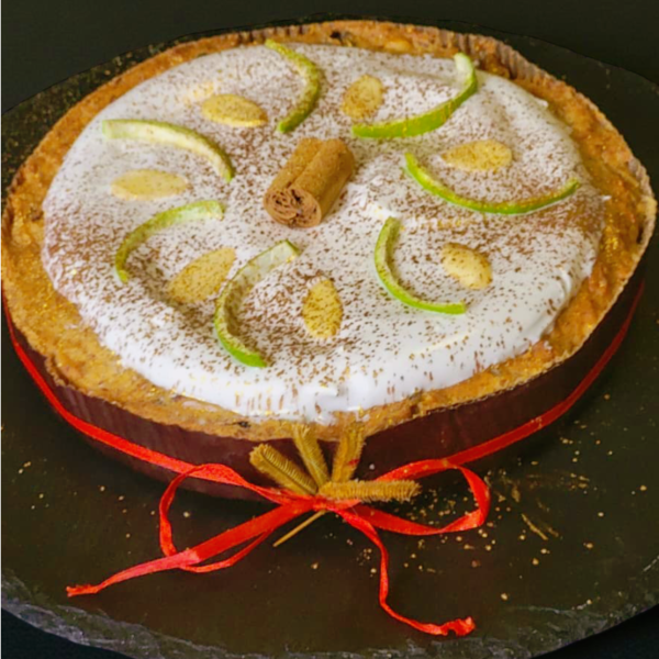 RICETTA DESSERT GOURMET DI NOVEMBRE – 🎄 Pandolce vegano “gourmet” basso: ricetta, decorazioni e packaging festoso 🎁 ( senza lievitazione)