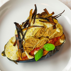 RICETTA PRIMO PIATTO GOURMET DI LUGLIO - Paccheri ripieni alla norma vegan e gluten free