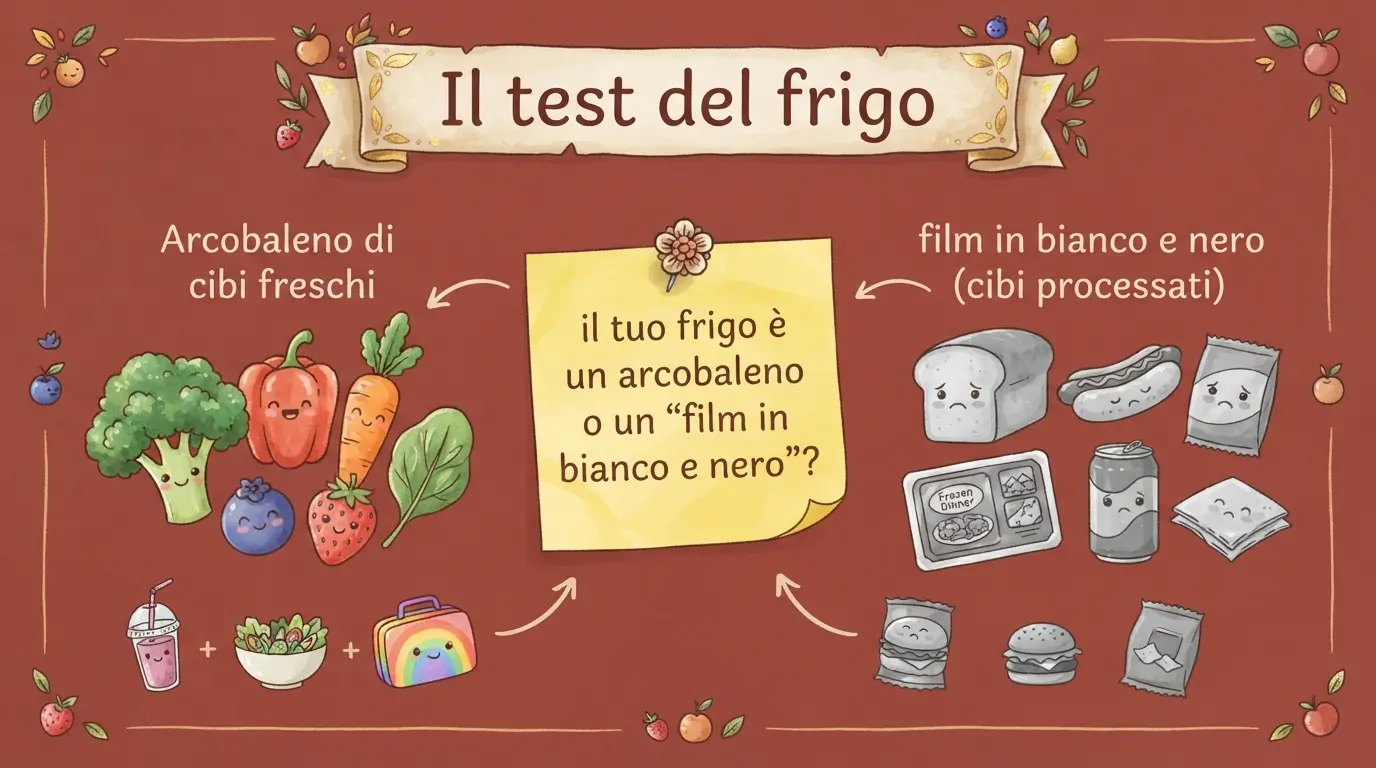 Locandina Il test del frigo: il tuo frigo è un arcobaleno o un "film in bianco e nero"?