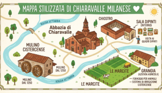 Mappa stilizzata Chiaravalle