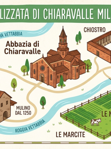 Mappa stilizzata Chiaravalle