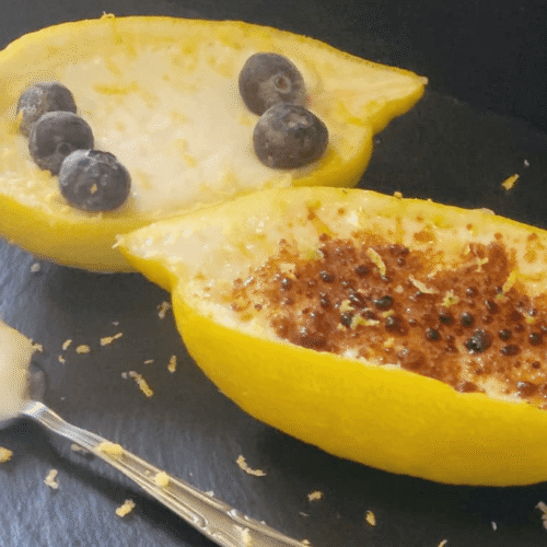 Posset al cocco e limone brûlé