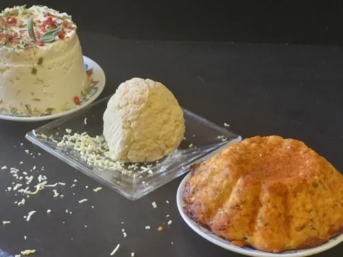 Il tagliere delle 3 ricotte vegane : fresca, infornata e salata