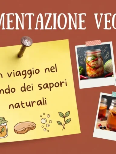 Locandina bordeaux sulla fermentazione vegana